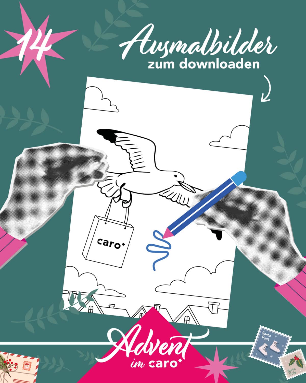 Caro Adventskalender Tuerchen 14